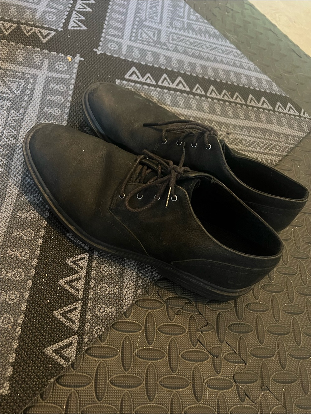 Timberland Black Suede Lace-Up Dress Shoes